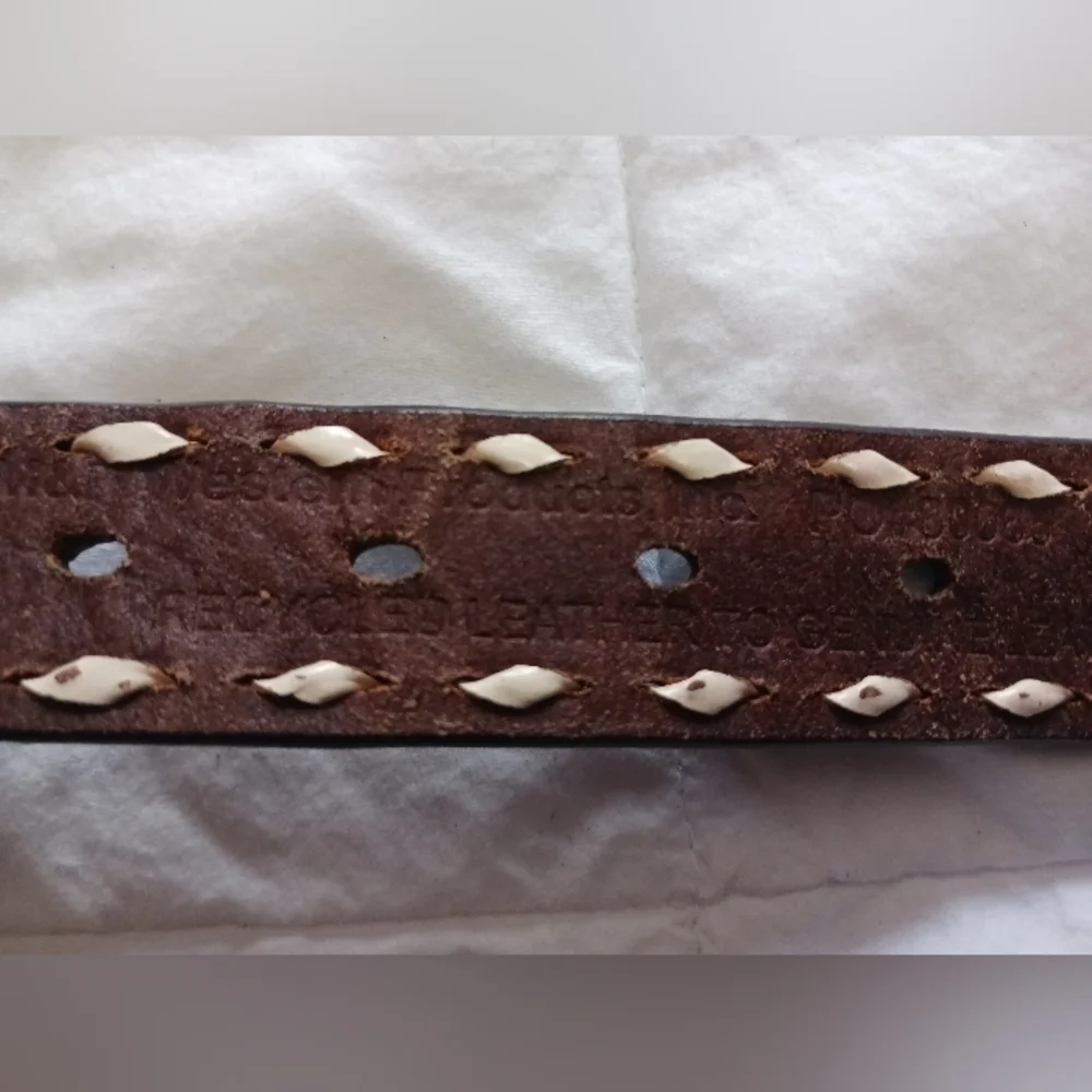 Tooled Leather Western Belt child